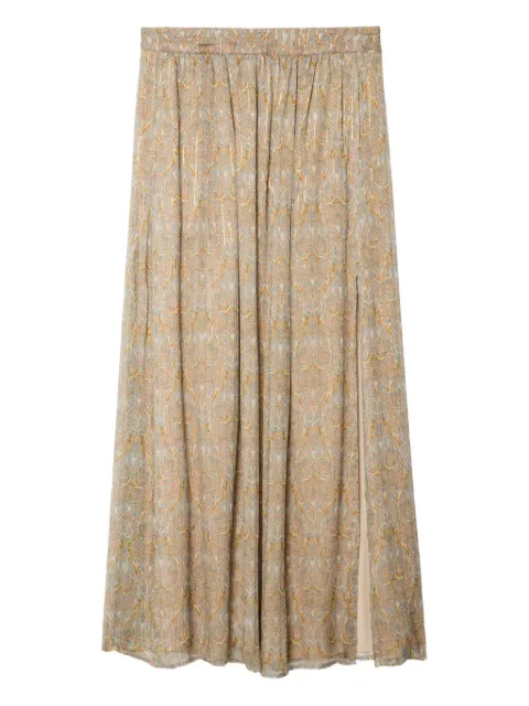 Zadig&Voltaire Jady paisley-print maxi skirt Neutrals WWSK01618
