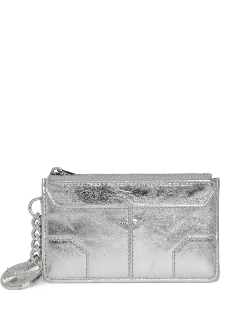 Zadig&Voltaire Sunny metallic card holder Silver LWSG03673