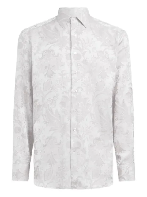 ETRO cotton jacquard shirt White MRIB000199TJ589