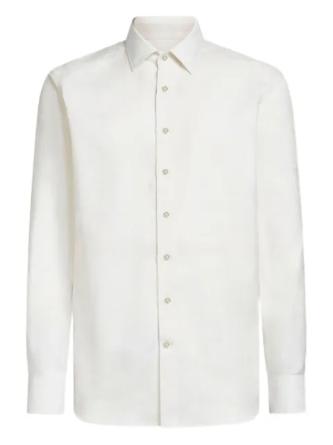 ETRO paisley-jacquard cotton shirt White MRIB000199TJEG3