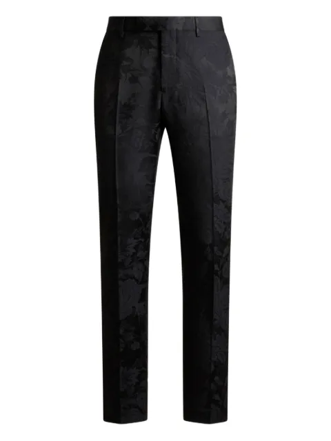 ETRO paisley-jacquard trousers Black MREC000299TJB34