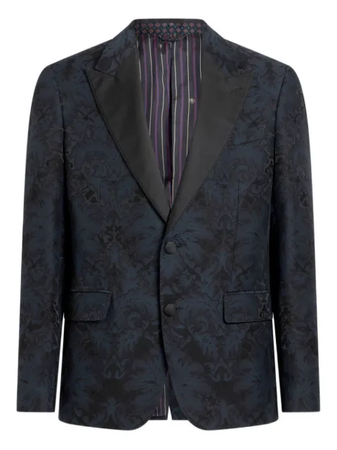 ETRO floral-jacquard blazer Blue MRCA000899TJEE2