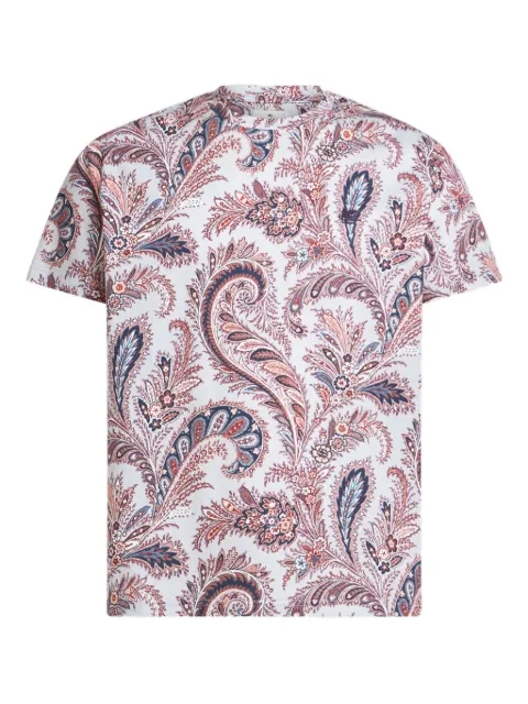 ETRO floral-print T-Shirt White MRMA0002AK928