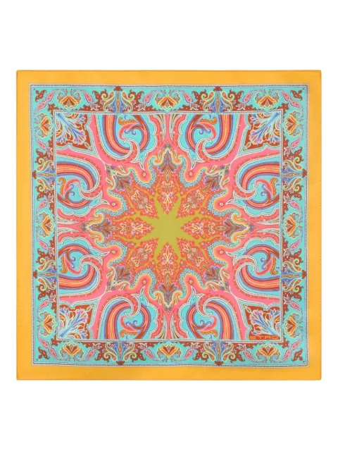 ETRO silk pocket square Orange MAUA0004AKB44