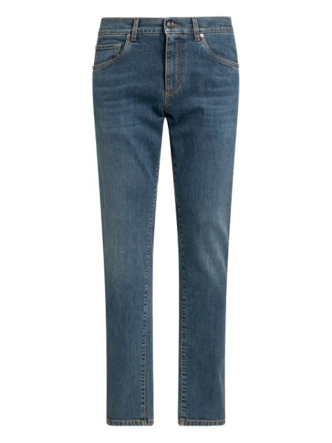 ETRO embroidered cotton jeans Blue MRNB0005AD296