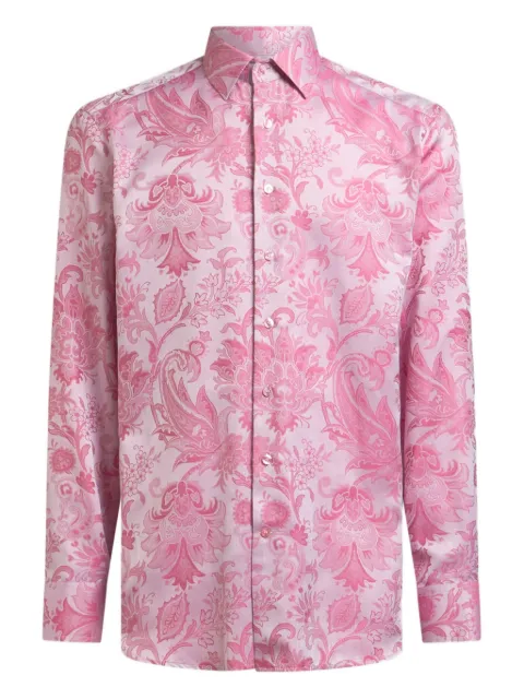 ETRO cotton jacquard shirt Pink MRIB000199TJ589