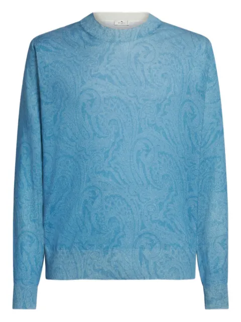 ETRO paisley-print jumper Blue MRKF0096AK998