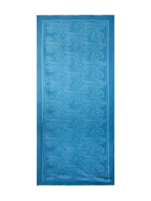 ETRO paisley-print scarf Blue MATA0038AKB51