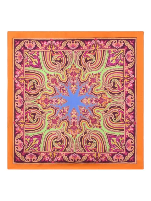 ETRO silk pocket square Orange MAUA0004AKB44
