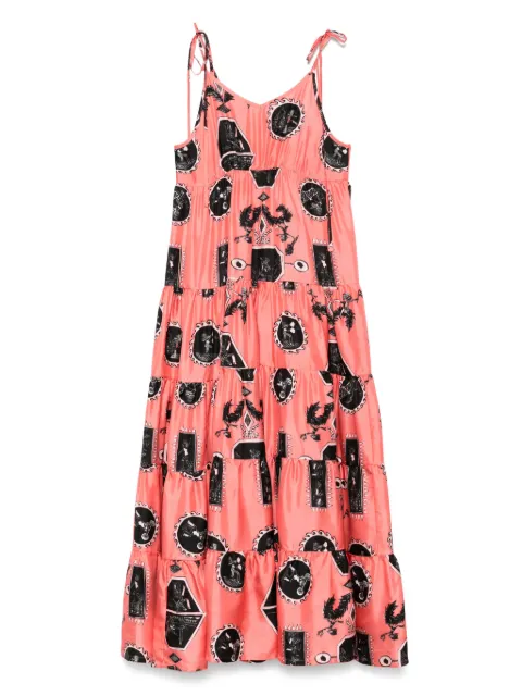 Rianna + Nina Tependris Volant Sonia maxi dress Pink TERVDS