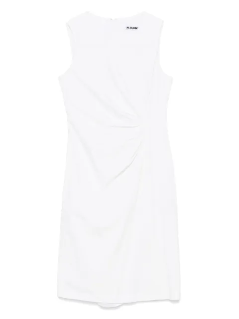 Jil Sander Pre-Owned 2010s poplin midi dress White JS450NH