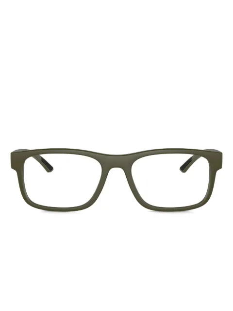 Prada Linea Rossa rectangle-frame glasses Green PS04QV