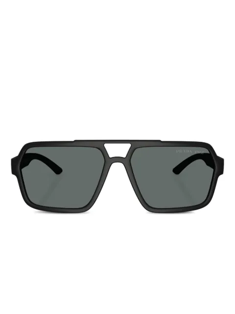 Prada Linea Rossa geometric-frame sunglasses Black PSA06S