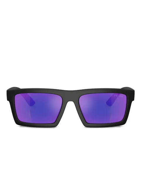 Prada Linea Rossa rectangle-frame sunglasses Black PSA07S
