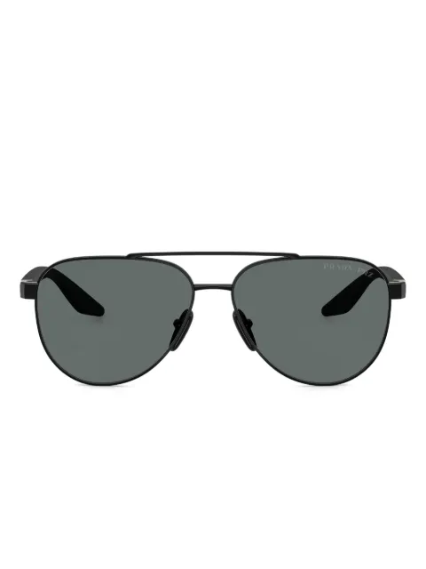 Prada Linea Rossa pilot-frame sunglasses Black PSA52S