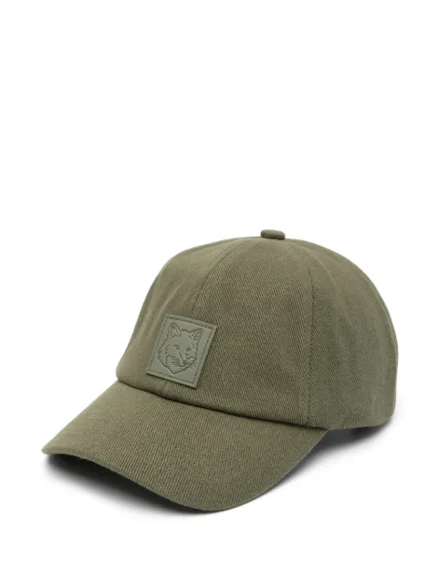 Maison Kitsuné Bold Fox Head-patch baseball cap Green OM06104WW0096