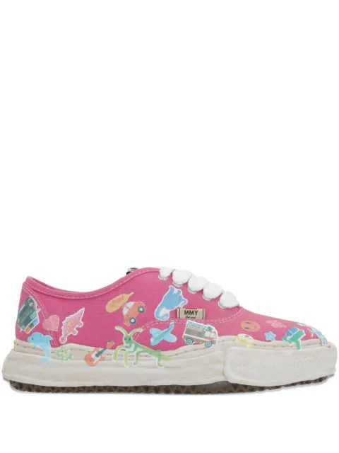 Maison MIHARA YASUHIRO Baker sticker-print sneakers Pink A14FW745