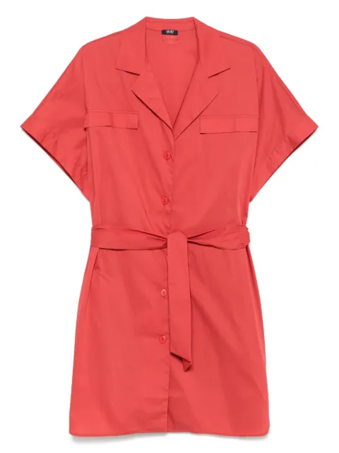 LIU JO shirt-style mini dress Red VA5074TS330