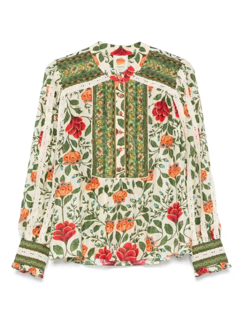 FARM Rio Garden Tapestry blouse Green 332378