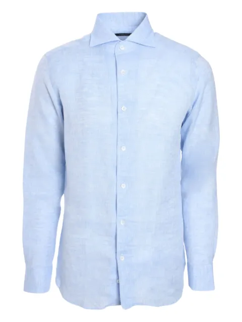 Tombolini linen shirt Blue RC38Q160