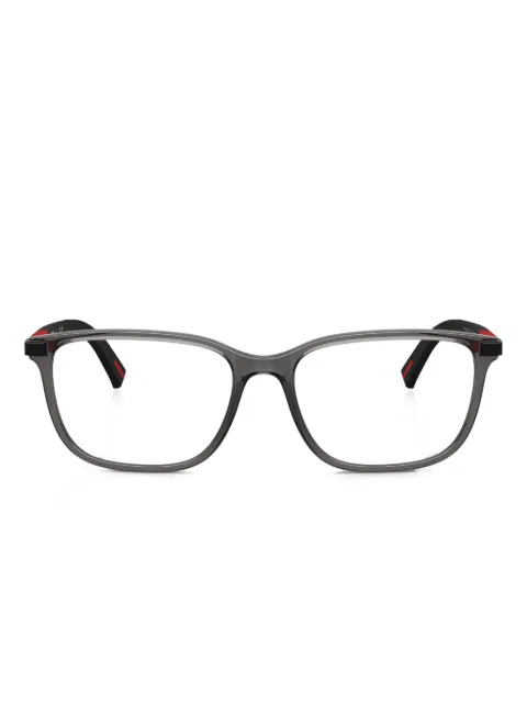 Prada Linea Rossa rectangle-frame glasses Grey PS02RV