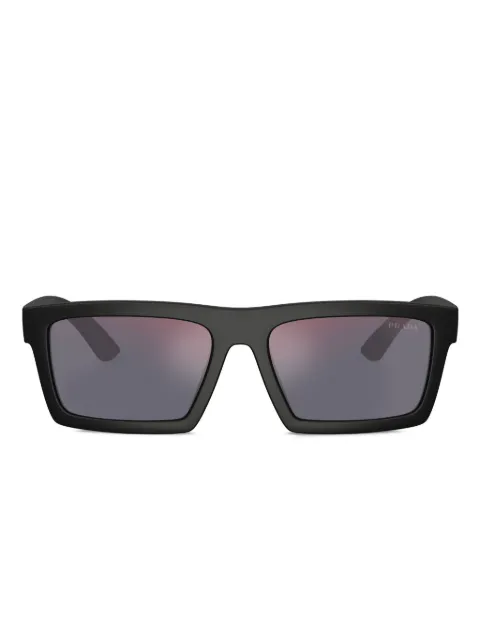 Prada Linea Rossa rectangle-frame sunglasses Black PSA07S