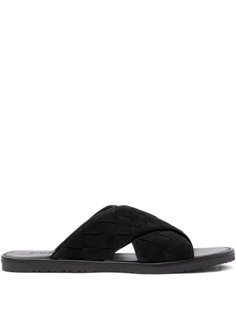Scarosso Ettore slides Black ETTORESANDBLWSUED