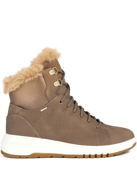 Geox trim-detail ankle boots Brown D36LAA0767B