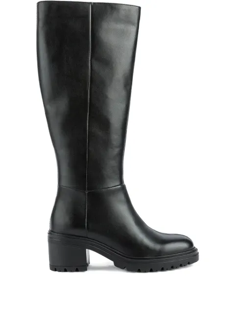Geox block-heel knee-high boots Black D26QCJ00043