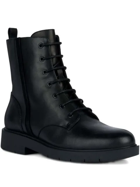 Geox Spherica Ec1 lace-up zip boots Black D36QRA04322