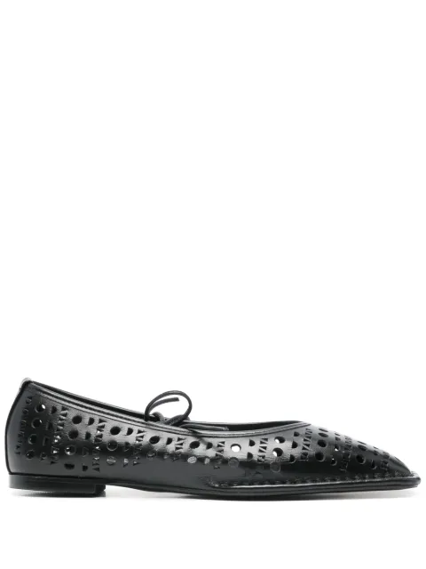 ALOHAS Sway Slit ballet flats Black S10092101