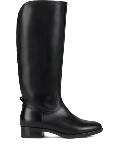 Geox Felicity knee-high leather boots Black D04G1A00043
