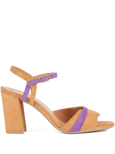 Geox 80mm block-heel open-toe sandals Brown D45RPD00021