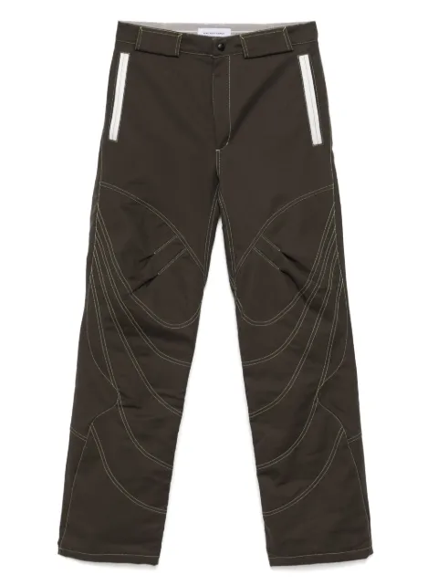 Kiko Kostadinov solix zip trousers Brown KKSS25T0311