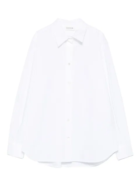 P.A.R.O.S.H. point-collar cotton shirt White CANYOX25WD381274