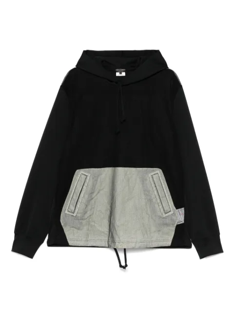 Comme des Garçons Homme Plus panelled hoodie Black POT030