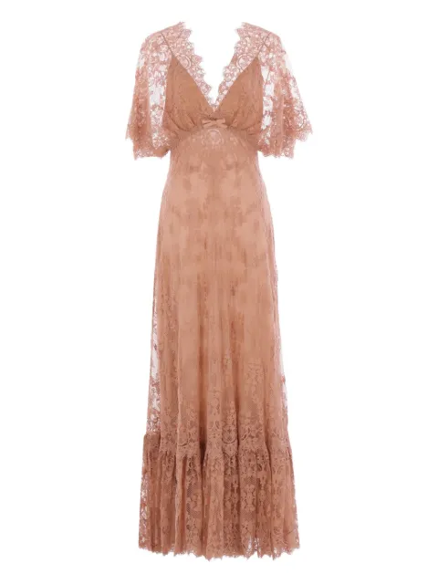 Elie Saab silk maxi dress Pink D0687NS25LA003