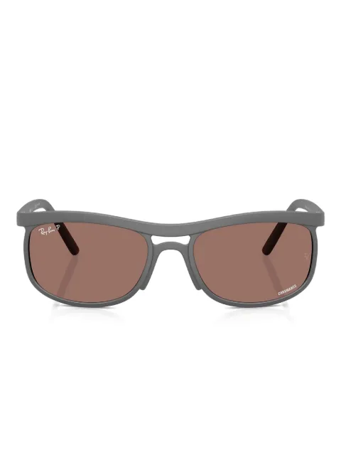 Ray-Ban rectangle-frame sunglasses Grey RB4452CH