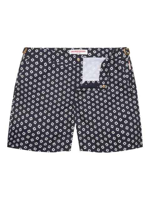 Orlebar Brown Bulldog geometric-print swim shorts Blue 280722