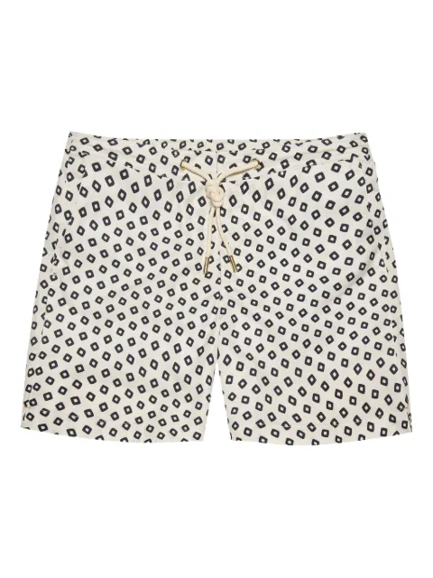 Orlebar Brown geometric-print swim shorts White 280719
