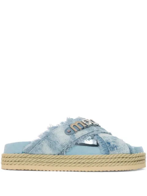 Mou logo sandals Blue MUSW451010K