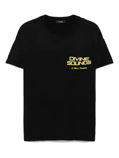Willy Chavarria Divine Sounds Destroyed T-shirt Black WCJSY0062001