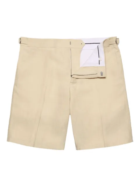 Orlebar Brown tailored linen shorts Neutrals 280665