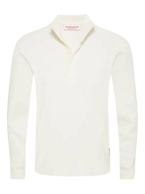 Orlebar Brown Mazari textured polo shirt White 280724