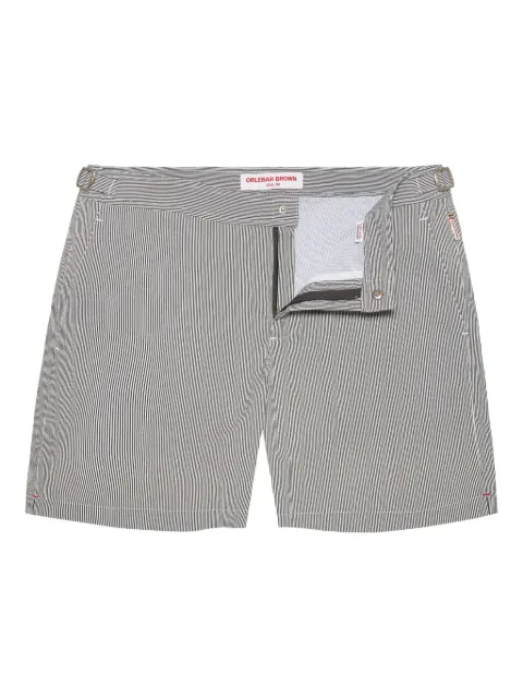 Orlebar Brown Bulldog pinstriped swim shorts Grey 280733