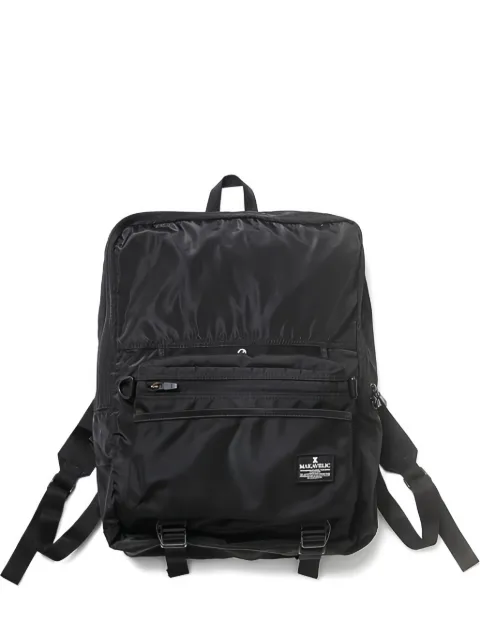 Makavelic logo-patch backpack Black 312110102