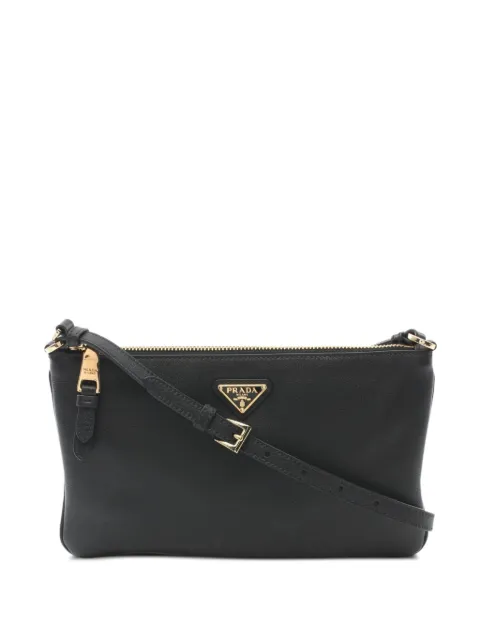 Prada Pre-Owned 2010s leather shoulder bag Black 966863