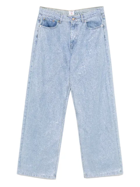 Casablanca crystal-embellished jeans Blue WS25TR278