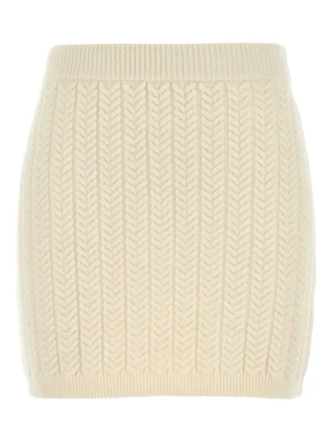 Sportmax cable-knit miniskirt Neutrals 2422306022600
