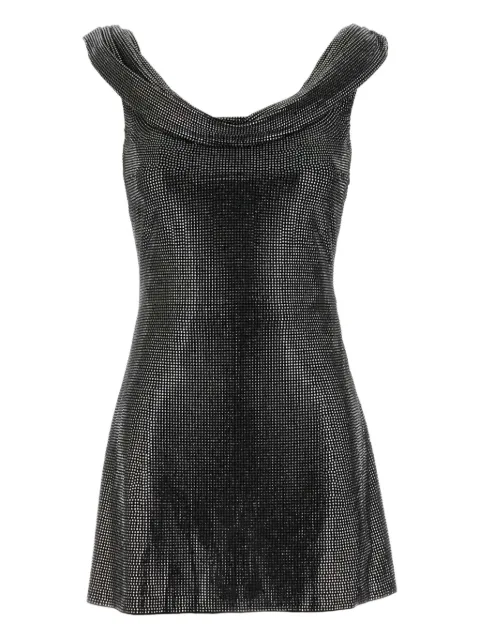 Giuseppe Di Morabito draped-neck mini dress Black 04SSDR450FC04428